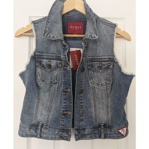 Guess Denim Sleeveless Vest